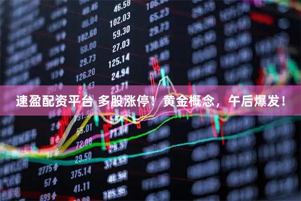 速盈配资平台 多股涨停！黄金概念，午后爆发！